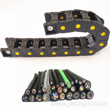 Bridge drag chain with long service life of low temperature resistant nylon cable drag chain